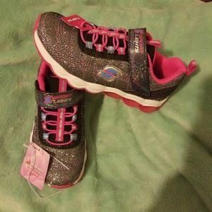 S sports by sketchers lights girls size 13